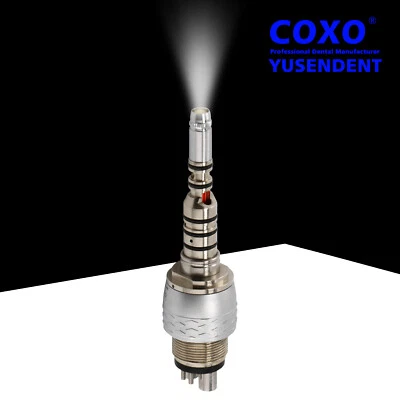 COXO Dentaire LED Turbine Coupler fit KAV Fiber Optic Multiflex Handpiece 6Hole