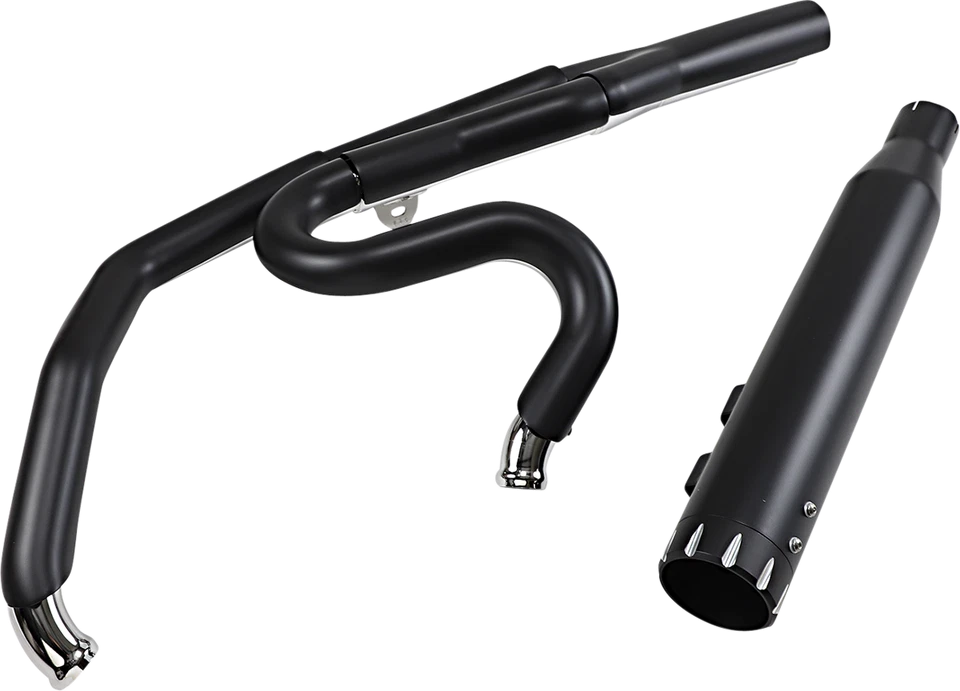 Bassani Black 2-into-1 Full Exhaust System Harley Milwaukee Eight Touring 17-21 - Изображение 1 из 1