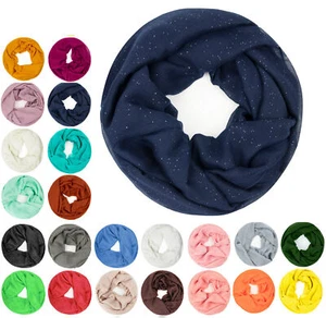 Glamexx24 Damen Loop Schlauchschal Langschal Glitzer Unifarbe Halstuch 180x75 - Bild 1 von 31