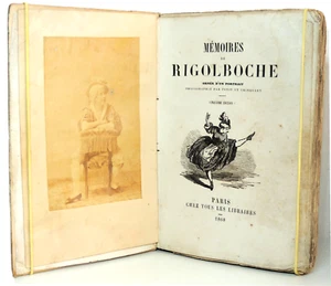 1860. Musikhalle. Memoiren von Rigolboche mit fotografiertem Portrait verziert - Bild 1 von 4