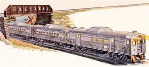 Juego de 3 autos de viaje de 3 autos Budd RDC B&O convencional 38311 Lionel #2276W - Imagen 1 de 3