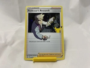 Professor's Research (Oak) Rare Holo Celebrations Pokemon TCG Card 023/025 - Picture 1 of 3