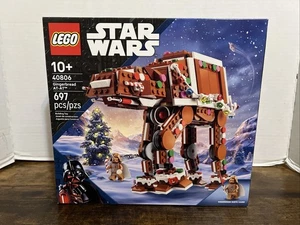 Nuevo Lego Holiday Christmas 2025 Gingerbread AT-AT Star Wars 40806 en mano Darth - Imagen 1 de 7