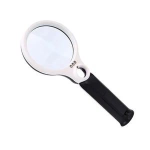 LED Lighted Magnifying Glass Anti Glaring Lens LED Lighted Magnifier For Reading - Picture 1 of 12