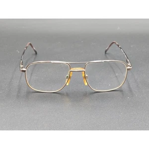 Luxottica Hector Eyeglasses Italy Aviator Brownstone 140 - Picture 1 of 6