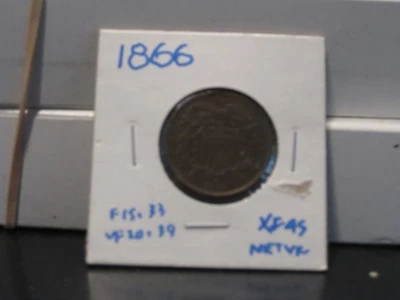 1866 2 CENT PIECE XF NICE ORIGINAL COIN - Image 1 of 2