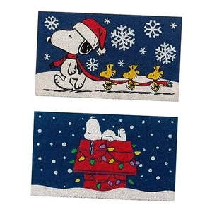  Peanuts Snoopy Kokos Fußmatte - 2x3 Welcome Snoopy Schneeflocken/Hundehausbeleuchtung - Bild 1 von 7
