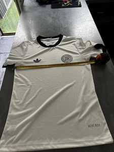 GERMANY NATIONAL TEAM RETRO HOME FOOTBALL SHIRT ADIDAS ORIGINALS SMALL White - Picture 1 of 7