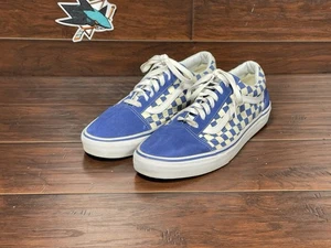 Vans Old Skool Azul Blanco Cuadros Hombres Zapatos de Skate Tenis Talla 12 Usados  - Imagen 1 de 9