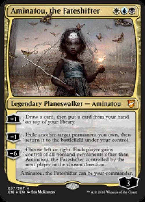 Aminatou, the Fateshifter -Foil Medium Play MTG Commander 2018 - Image 1 of 1