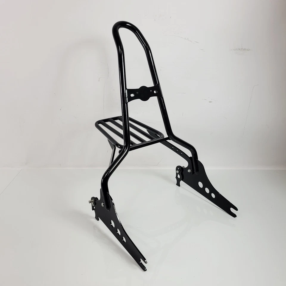 Barra Sissy personalizada Wings con portaequipajes para Harley Davidson Street Bob 2018-2025 Foto 1 de 4