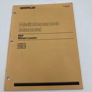 Caterpillar 950 Wheel Loader Maintenance Manual Guide owner book 43J 81J 73J 31K - Picture 1 of 9