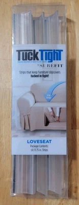 SureFit Tuck Tight Furniture Slipcover For Loveseat 4 Piece Strips 11.75" - Image 1 of 3