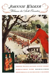 1937 Johnnie Walker: Witnesses His Sixth Coronation Vintage Print Ad - Picture 1 of 1