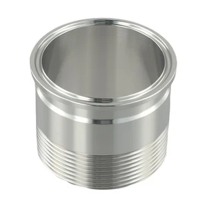 NPT Compatible SS304 For Tri Clamp to Male Thread Adapter for Plumbing Needs - Picture 1 of 16