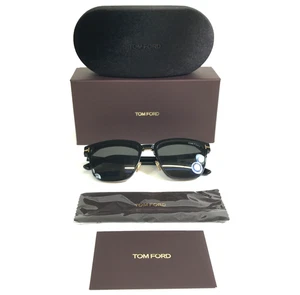 Tom Ford Eyeglasses Frames TF5683-B 001 Black Gold w/ Magnetic Clip-on 54-18-145 - Picture 1 of 14