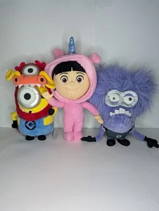 Universal Studios Despicable Me Zodiac Minion Dragon Evil Minion & Agnes Plush  - Picture 1 of 14