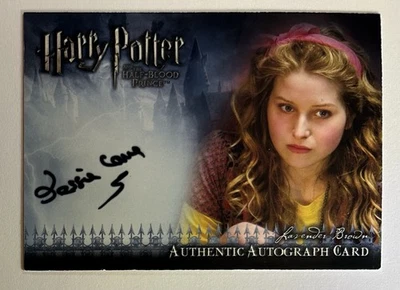 Harry Potter Jessie Cave Lavender Brown HBP Cinema Artbox Auto Autograph Card - Image 1 of 2
