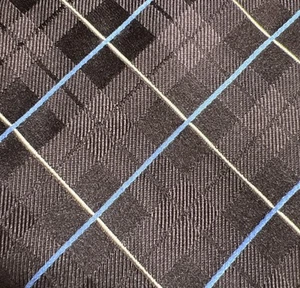 Tasso Elba Men's necktie 100% Silk Chocolate dark Brown Geometric 59x3.75" - Picture 1 of 4