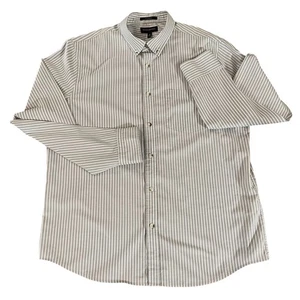 Banana Republic Mens Untucked Fit Striped Button Down Long Sleeve Shirt XL - Picture 1 of 9