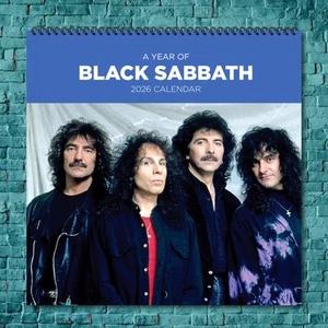 Black Sabbath 2026 Music Legends Calendar, 12-Month Star Wall Calendar - Picture 1 of 4