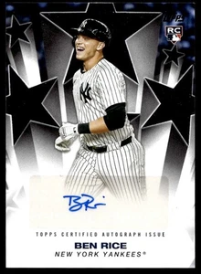 2025 Topps Update Baseball Stars Ben Rice Rookie Auto Yankees #BSAU-BRI C79 - Picture 1 of 2