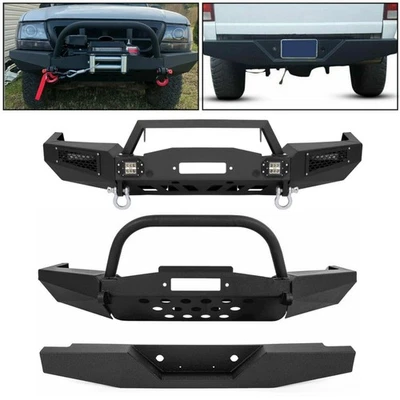 Parachoques de cabrestante delantero con barra Bull / parachoques trasero para Ford Ranger 1993-2011 Foto 1 de 4