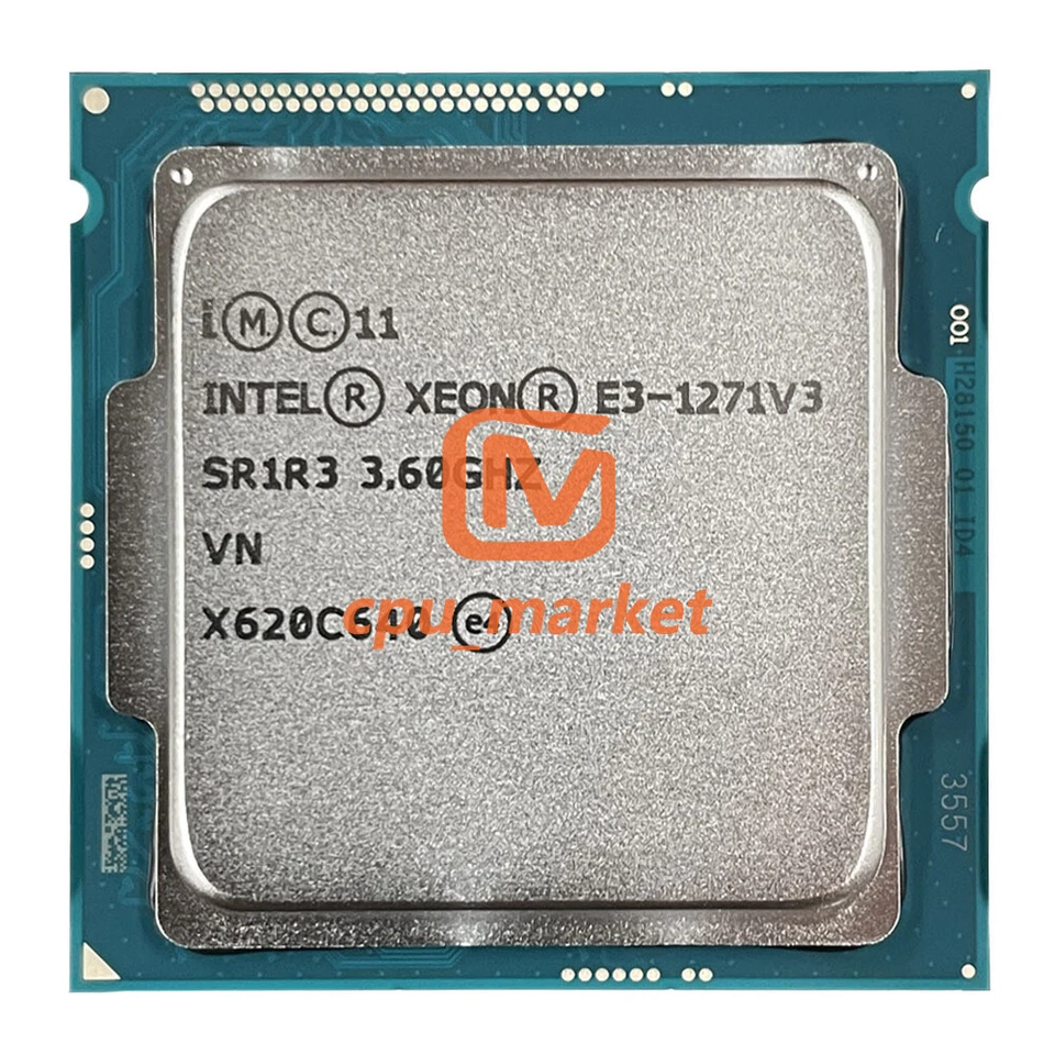INTEL Xeon E3-1271 v3 SR1R3 3.6GHz 4 Cores LGA1150 CPU Processor - Image 1 of 2
