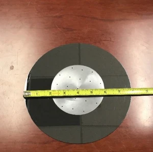 Wafer Carrier: 8 Inch Si Wafer With 4 Inch Pocket With 1.5mm Holes - Picture 1 of 2