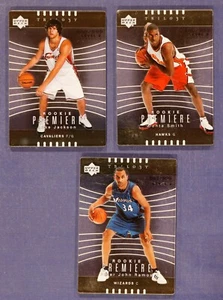 2004-05 Upper Deck Trilogy GLASS lot/3 #102 122 124 Donta Smith Luke Jackson #d - Picture 1 of 2