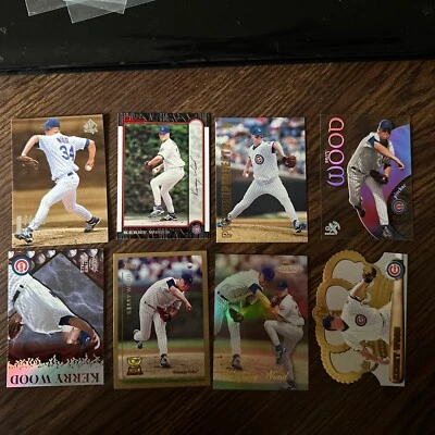 Kerry Wood 8 card lot,  Gold Label, Pacific Crown, Ex Century,Chicago Cubs - Image 1 of 2