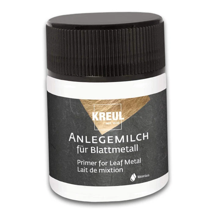 KREUL Anlegemilch Spezial Kleber Klebstoff Blattmetall 50ml transparent glänzend