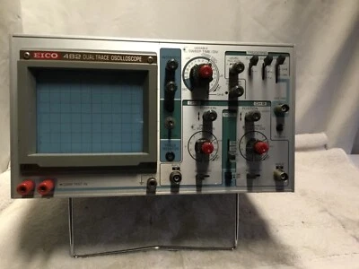 罕见老式 EICO 482 模拟 2 通道双跟踪示波器原样 OLS 库存  — 第 1/4 张图片