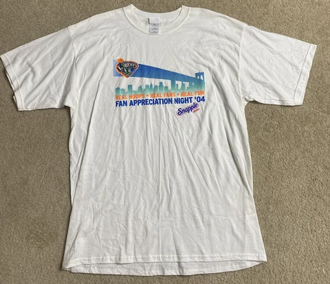 Vintage 2004 New York Liberty WNBA Snapple Fan Appreciation Shirt Mens XL Cover