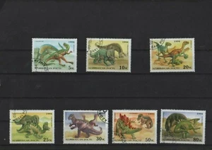 Mi. - Nr. 153 - 159 Saurier Prähistorische Tiere aus Aserbaidschan - Picture 1 of 1