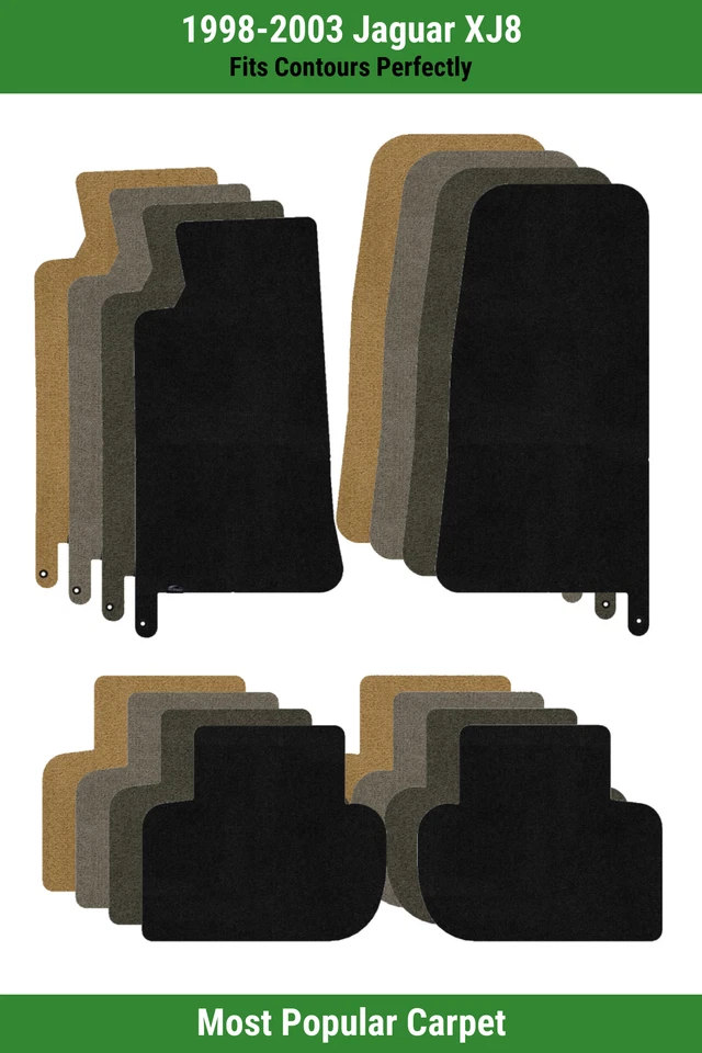 Alfombrillas Lloyd Ultimat fila delantera y trasera para Jaguar XJ8 1998-2003  Foto 1 de 4