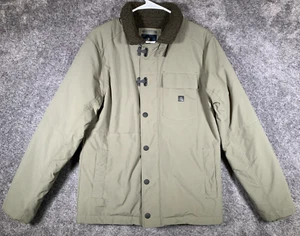 Roark Axeman Jacket Men’s S Sherpa Faux Lined Nylon Shell Olive Green Full Zip - Picture 1 of 18