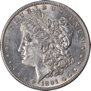 1891-CC Morgan Silver Dollar PCGS MS62 Nice Luster Nice Strike - Picture 1 of 4