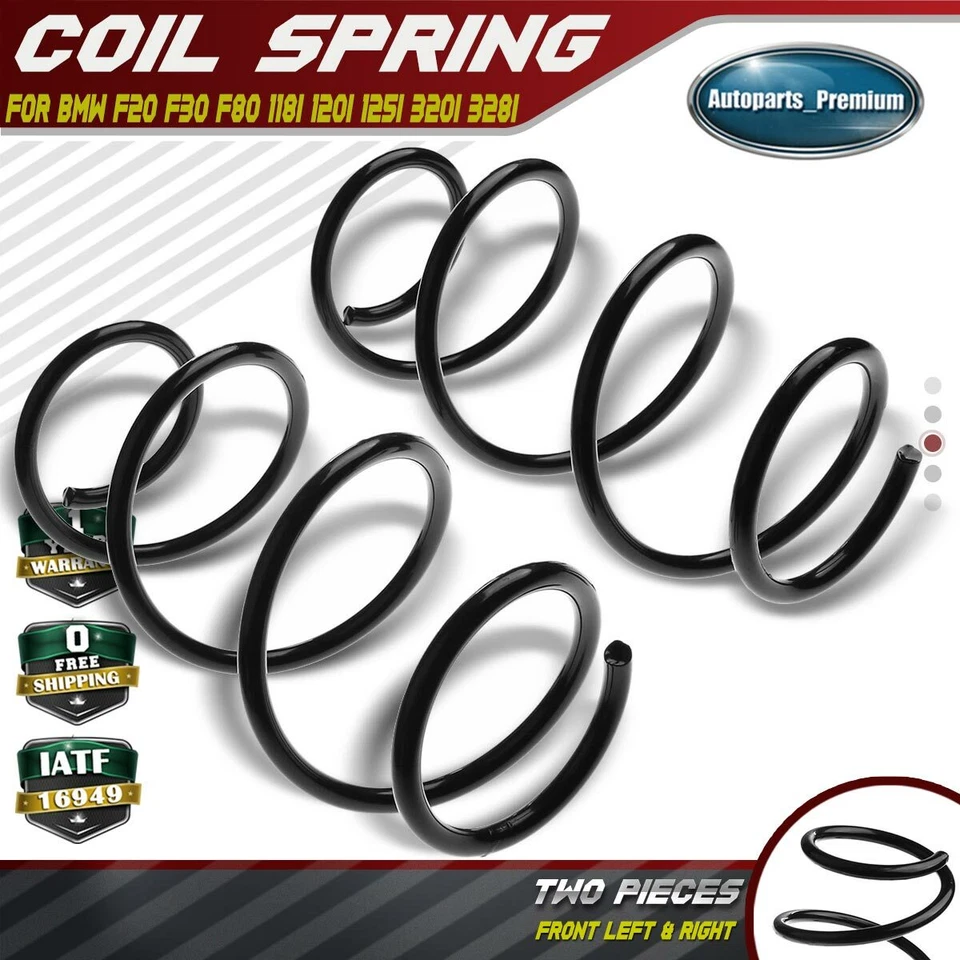 2 muelles helicoidales delanteros para BMW F20 F30 F80 118i 120i 125i Hatchback 320i 328i sedán Foto 1 de 4