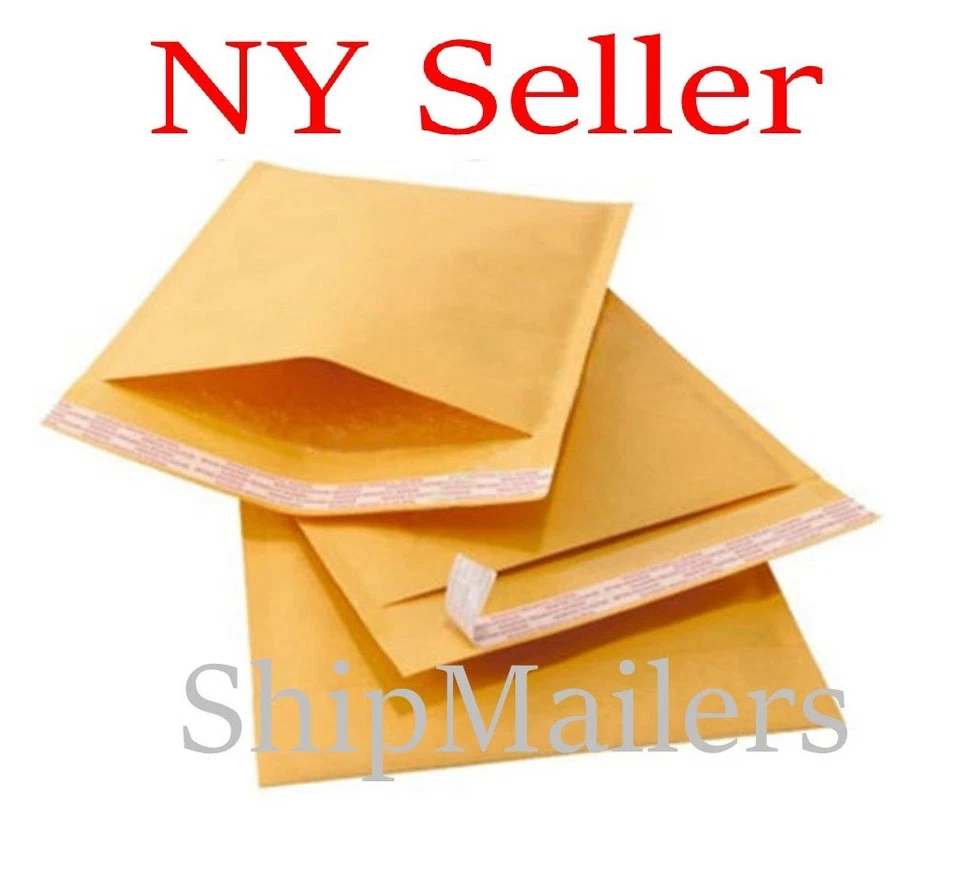 SOBRES ACOLCHADOS SOBRES 250 #0 6x10 KRAFT BURBUJA SOBRES 6"x10" SELLADO AUTOMÁTICO Foto 1 de 4