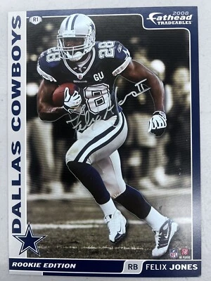 Dallas Cowboys Felix Jones Autographed Tradeable With COA 5”x 7”Fathead - Image 1 of 4