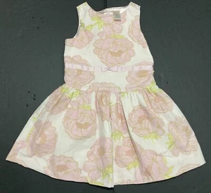 Girl's Gymboree Pink Floral Special Occasion Dress Size 7 EUC - Picture 1 of 3