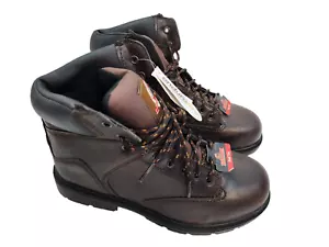 Brahma Enduro Pro Men's Brown Steel Toe Lace Up Working Boots Size 9 - Picture 1 of 7
