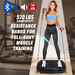 Whole Body Exercise 3D Vibration Platform Plate Fitness Massager Slim Machine US - Picture 1 of 21