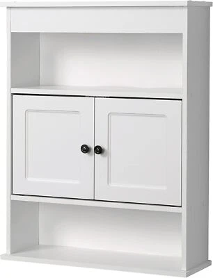 Mueble de pared de baño Zenna Home, con 3 estantes, botiquín o blanco  Foto 1 de 4