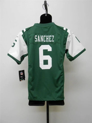 NEW Mark Sanchez #6 NY JETS Youth Sizes L-XL Nike Jersey Cover