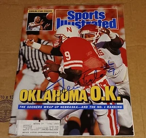 STEVE TAYLOR NEBRASKA CORNHUSKERS SIGNED AUTOGRAPHED 1987 SPORTS ILLUSTRATED SI - Picture 1 of 1