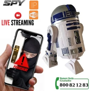 telecamera ip occultata robot r2 d2 spy micro spia invisibile micro telecamera - Foto 1 di 4