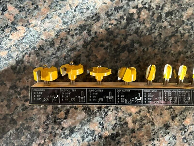 14  Piece Router Bit Set Professional Woodworker - Image 1 of 3