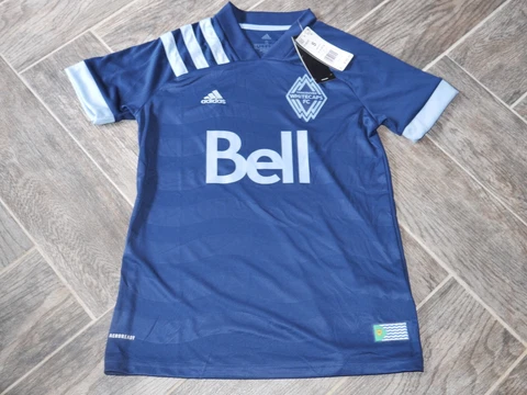 AWESOME Women's MLS Soccer Jersey ADIDAS Vancouver Whitecaps FC Blue S $80 NWT Cover